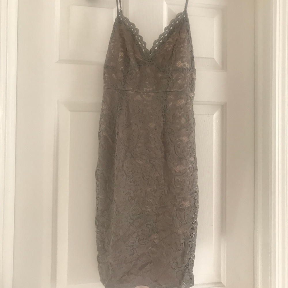 Stunning Lace Spaghetti Strap Mini Dress NWOT